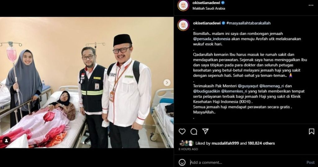 Ibunda Ria Ricis Sempat Alami Sakit Saat Menjalankan Ibadah Haji, Begini Keterangannya