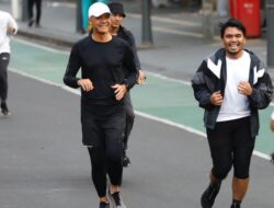 Ganjar Pranowo Ajak Artis dan Influencer Lari Pagi di Car Free Day Sudirman