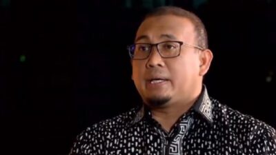 Anggota Dewan Pembina Partai Gerindra, Andre Rosiade, menanggapi pernyataan capres Anies Baswedan terkait pemerataan pertumbuhan di (Suara.com)