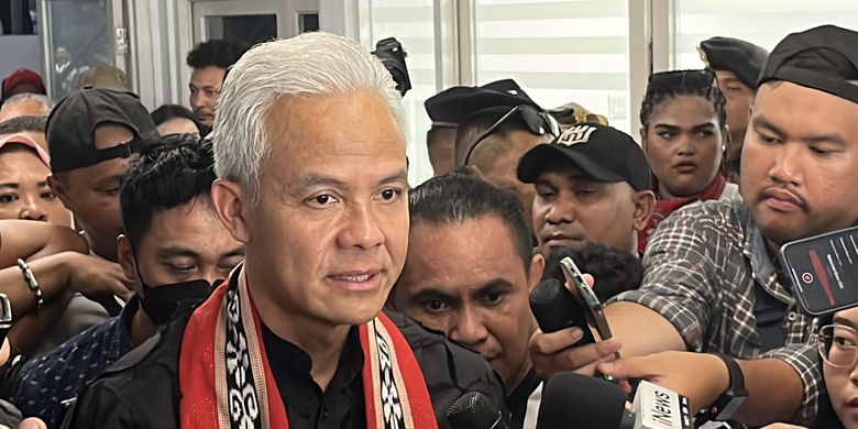 Pidato Viral Ganjar Pranowo saat di KPU (sumber foto : kompas)