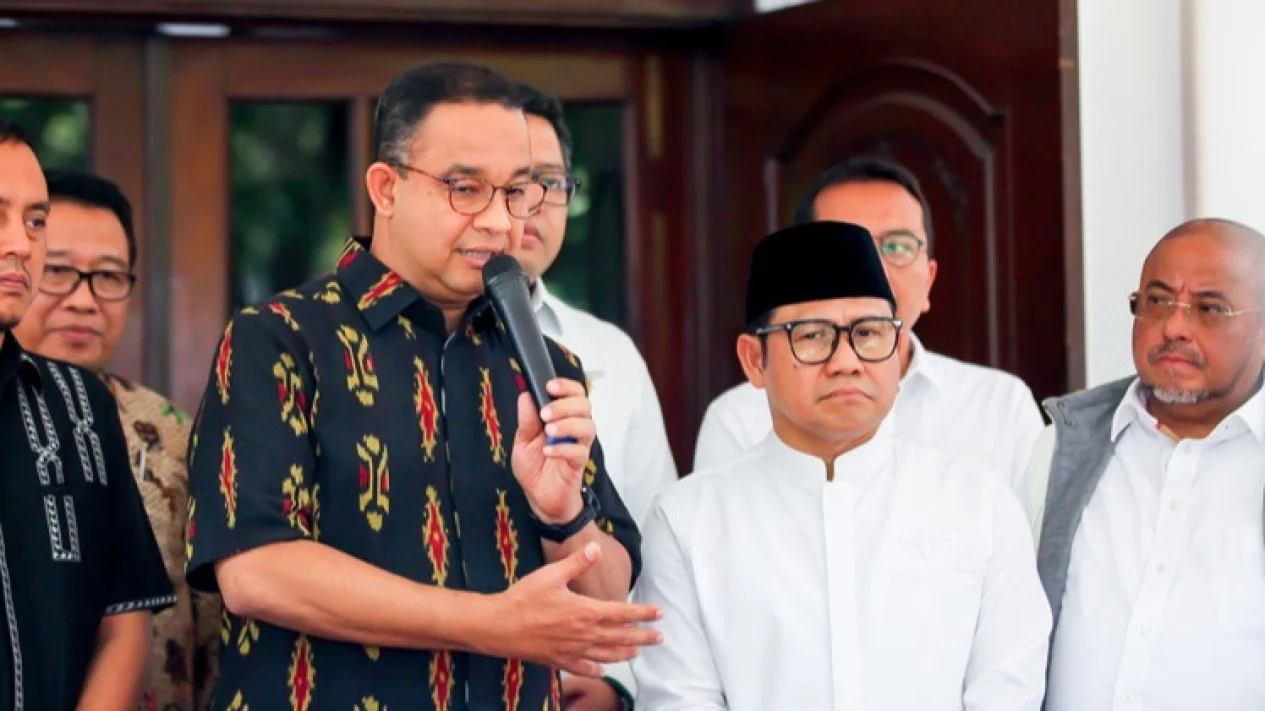 Calon presiden Anies Baswedan menyampaikan optimisme bahwa dirinya dan cawapresnya, Muhaimin Iskandar, mampu mendulang banyak suara (Sumber Foto : TvOneNews.com)