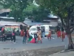Bentrokan Terjadi di Kota Bitung Antara Massa Pro Israil