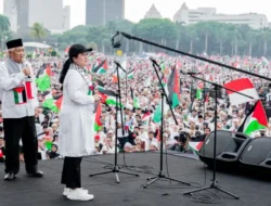 Ketua DPR RI Puan Maharani Disoraki Sejumlah Massa Aksi dalam Aksi Bela Palestina