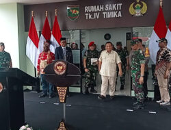 Menteri Pertahanan Prabowo Subianto Resmikan Rumah Sakit Tk IV Timika, Papua, dan Angkat Cita-cita RS TNI Modern di Setiap Kabupaten