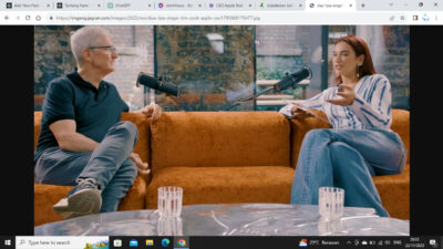 CEO Apple Podcast Dengan Dualipa (Sumber Foto jagran.com)