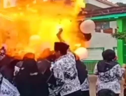 Viral Balon Meledak saat Perayaan Hari Guru
