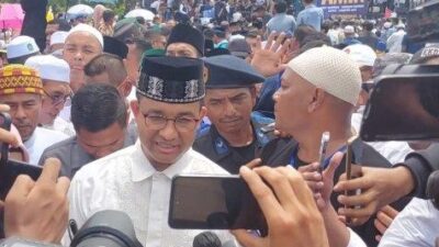Ribuan masyarakat Aceh memenuhi Lapangan Bumi Gas di Kecamatan Tanah Luas, Kabupaten Aceh Utara. Sumber foto :Serambinews.com
