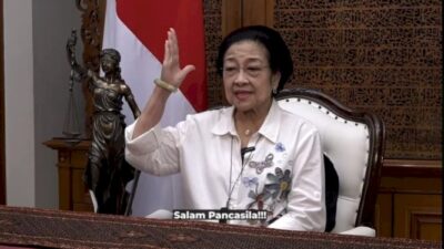 Pidato Megawati dan Makna Patung Keadilan (sumber foto : RMOLsumut)
