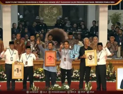Tiga Pasangan Calon Presiden dan Wakil Presiden Resmi Dapatkan Nomor Urut untuk Pilpres 2024