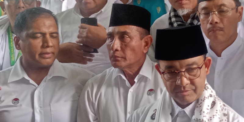 Ketua Tim Kampanye Daerah (TKD) Anies Baswedan-Muhaimin Iskandar (AMIN) Sumatra Utara, Edy Rahmayadi, memberikan penjelasan terkait (Sumber foto: RMOL)