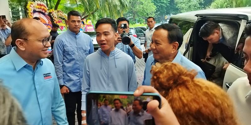 Capres 02, Prabowo Subianto, hadir dalam sebuah acara deklarasi dukungan yang diselenggarakan oleh Pandawa Lima, sebuah organisasi binaan (sumber foto: RMOL)