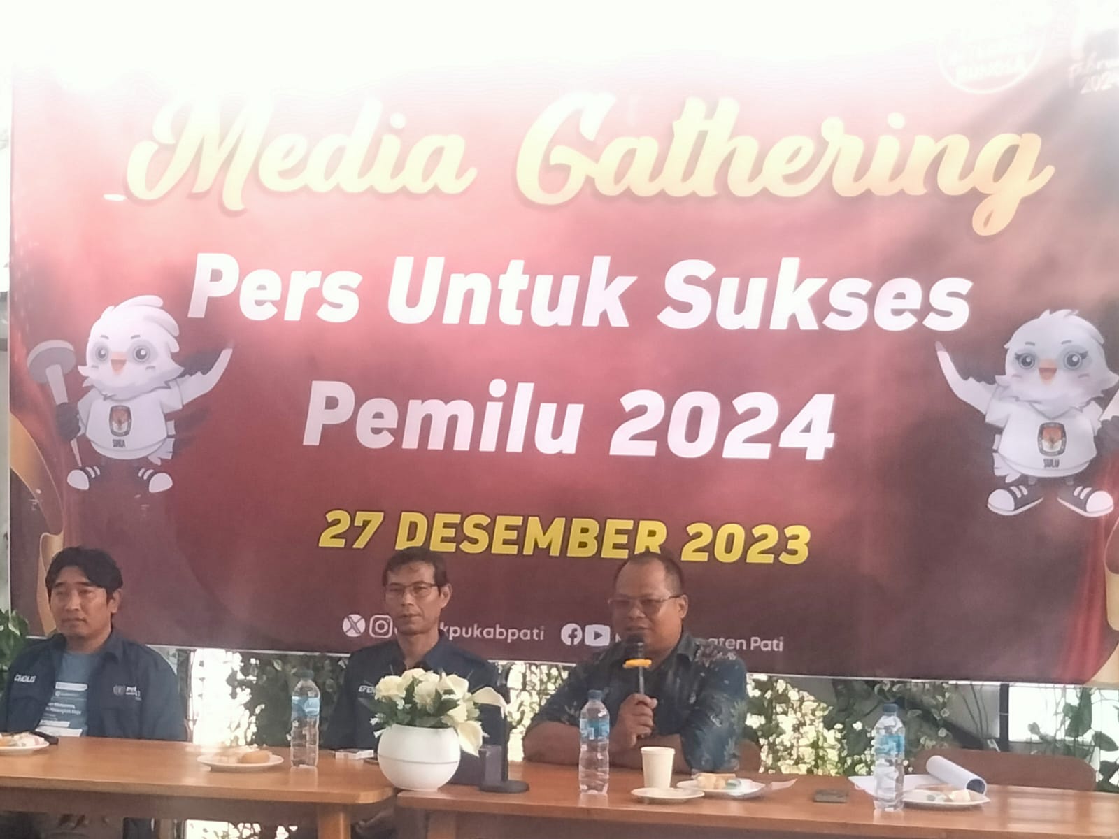 Menjelang Pemilihan Umum (Pemilu) 2024 Komisi Pemilihan Umum (KPU) Pati mengajak berkolaborasi dengan Persatuan Wartawan Indonesia (PWI) Kabupaten Pati (Jurnalindo.com)