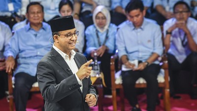 Calon Presiden (Capres) dari koalisi perubahan, Anies Baswedan, kembali menyuarakan kritik terhadap Undang-Undang (UU) Ibu Kota Negara (Sumber foto : CNN)