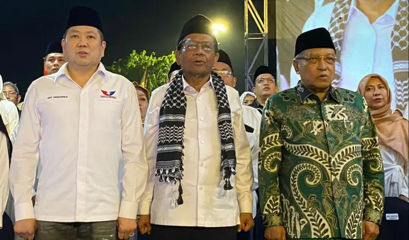 Mantan Ketua Umum Pengurus Besar Nahdlatul Ulama (PBNU), Said Aqil Siradj, menghadiri acara Sholawat Persatuan Indonesia di Sidoarjo, (Sumber foto: Suara Surabaya)