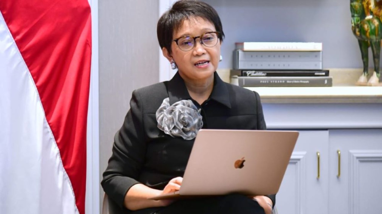 Menteri Luar Negeri Republik Indonesia, Retno Marsudi, mengekspresikan rasa kecewanya terhadap keputusan Amerika Serikat yang menggunakan Sumber foto: NusantaraTV