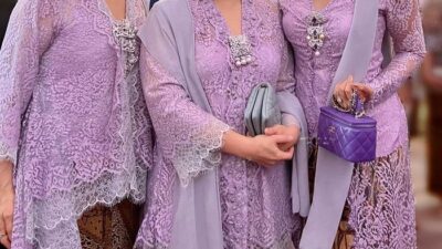 Diah Permatasari dan Puan Maharani Memukau dalam Kebaya Seragam di Pernikahan Sahabat