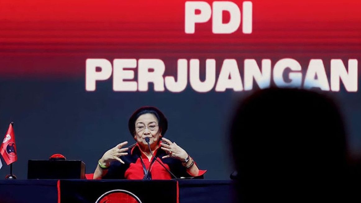 Ketua Umum PDI Perjuangan, Megawati Soekarnoputri, menegaskan pentingnya ketelitian dalam memilih calon presiden dan calon wakil presiden pada Pemilu 2024. Dalam (Sumber foto : ERA.ID)