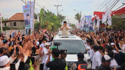 Pada Kamis (11/1/2024) pukul 09.00 WIB, calon presiden nomor urut 2, Prabowo Subianto, menggelar kampanye di Balai Buntar, Kota Bengkulu. Sejak pukul 08.00 WIB (Sumber foto : Kompas)