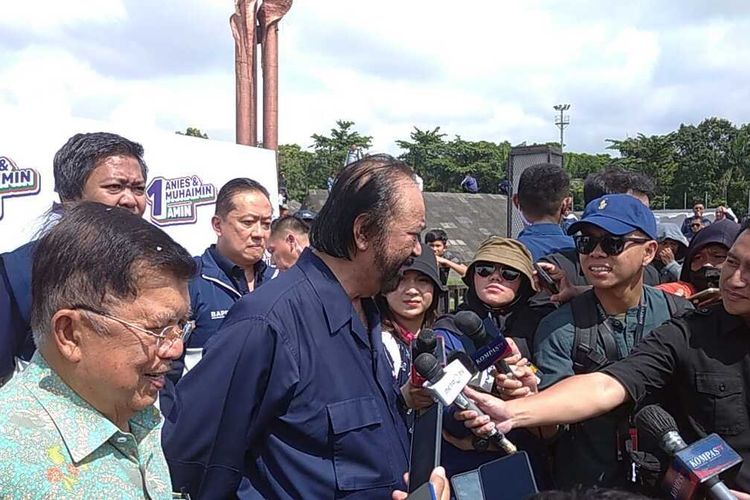 Kampanye akbar calon presiden nomor urut 1, Anies Baswedan, di lapangan Tegallega, Kota Bandung, Jawa Barat, pada Minggu (28/1/2024), menjadi sorotan dengan kehadiran (Sumber foto: Kompas.com)