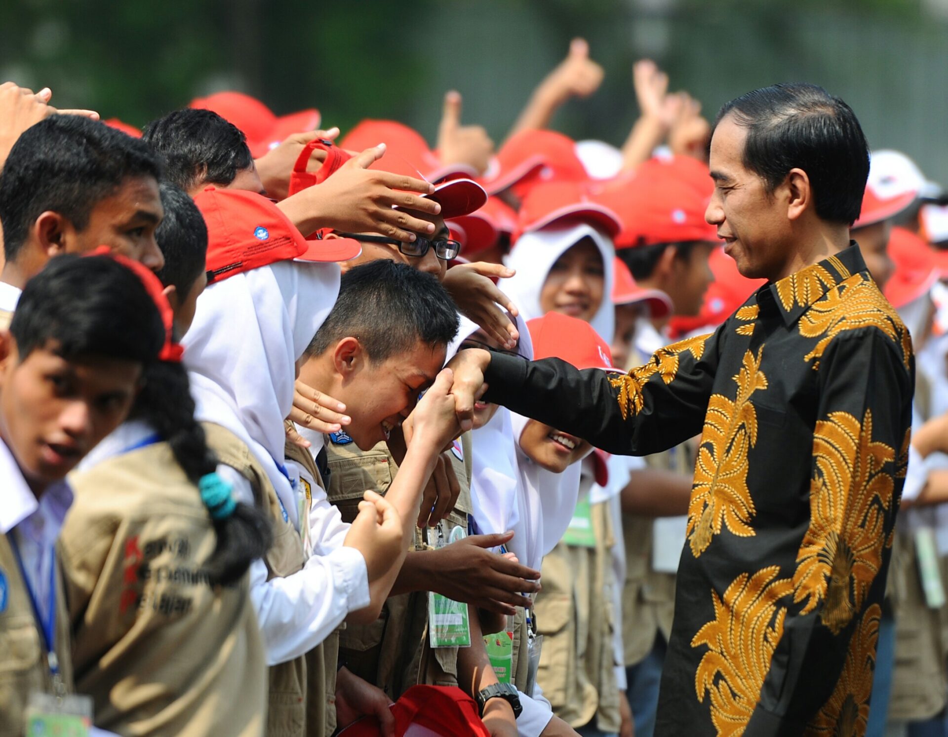 Koordinator Staf Khusus Presiden, Ari Dwipayana, mengumumkan bahwa Presiden Joko Widodo tidak akan menghadiri perayaan Hari Ulang Tahun ke-51 Partai Demokrasi (Sumber foto : Sekertariat Kabinet)