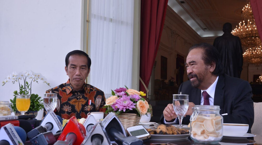 Bahas Politik Surya Paloh Temui Jokowi di IStana (Sumber Foto. Liputan6)
