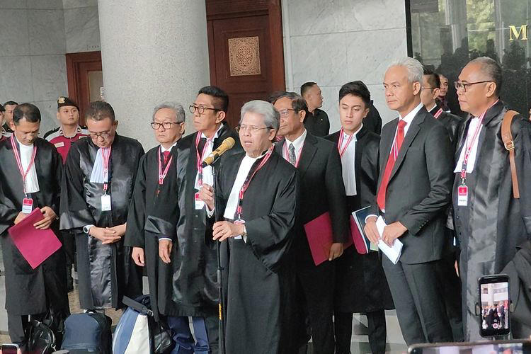 Pernyataan dari kuasa hukum pasangan calon presiden-calon wakil presiden nomor urut 2, Prabowo-Gibran, yang menyatakan bahwa pemilu (Sumber foto : Kompas.com)