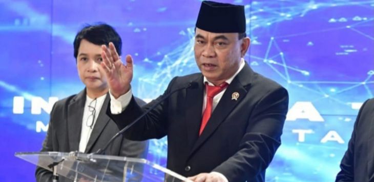 Menteri Komunikasi dan Informatika (Menkominfo) sekaligus Ketua Partai Persatuan Indonesia (Projo), Budi Arie, menegaskan bahwa tidak akan (Sumber foto : Pojok Bandung)