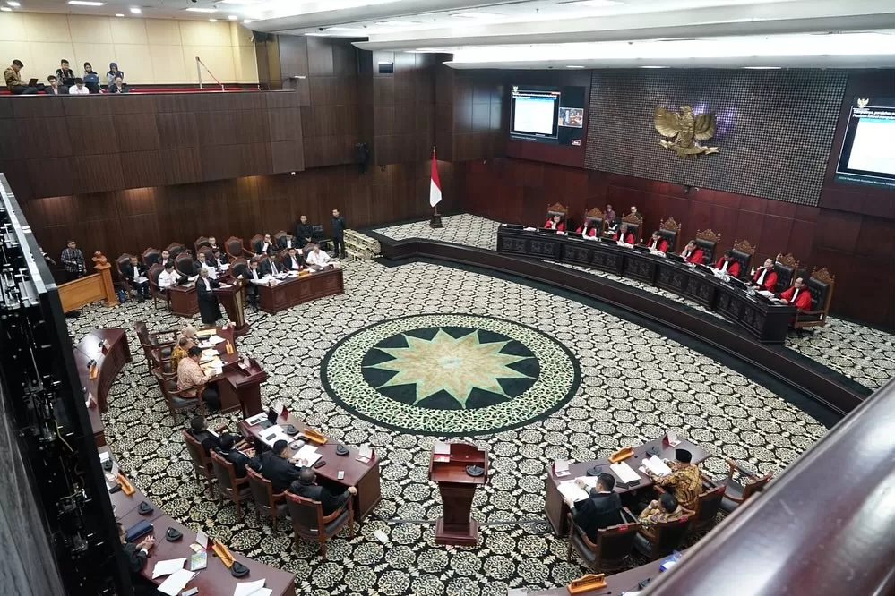 Mahkamah Konstitusi (MK) tengah menghadapi serangkaian gugatan terkait Perselisihan Hasil Pemilihan Umum (PHPU) Pilpres 2024. Salah satu (Sumber foto: CitraSumsel)