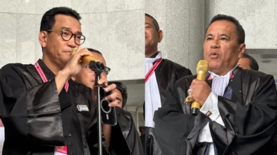 Tim Hukum Anies-Muhaimin, diwakili oleh Refly Harun, menyatakan bahwa penyaluran Bansos yang dilakukan Presiden Joko Widodo (Jokowi) (Sumber foto : TVOneNews)