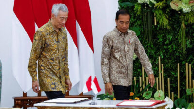 Pertemuan antara Perdana Menteri Singapura Lee Hsien Loong dan Presiden Joko Widodo di Istana Bogor pada Senin (29/4) tidak hanya menjadi momen (Sumber foto : Kumparan)