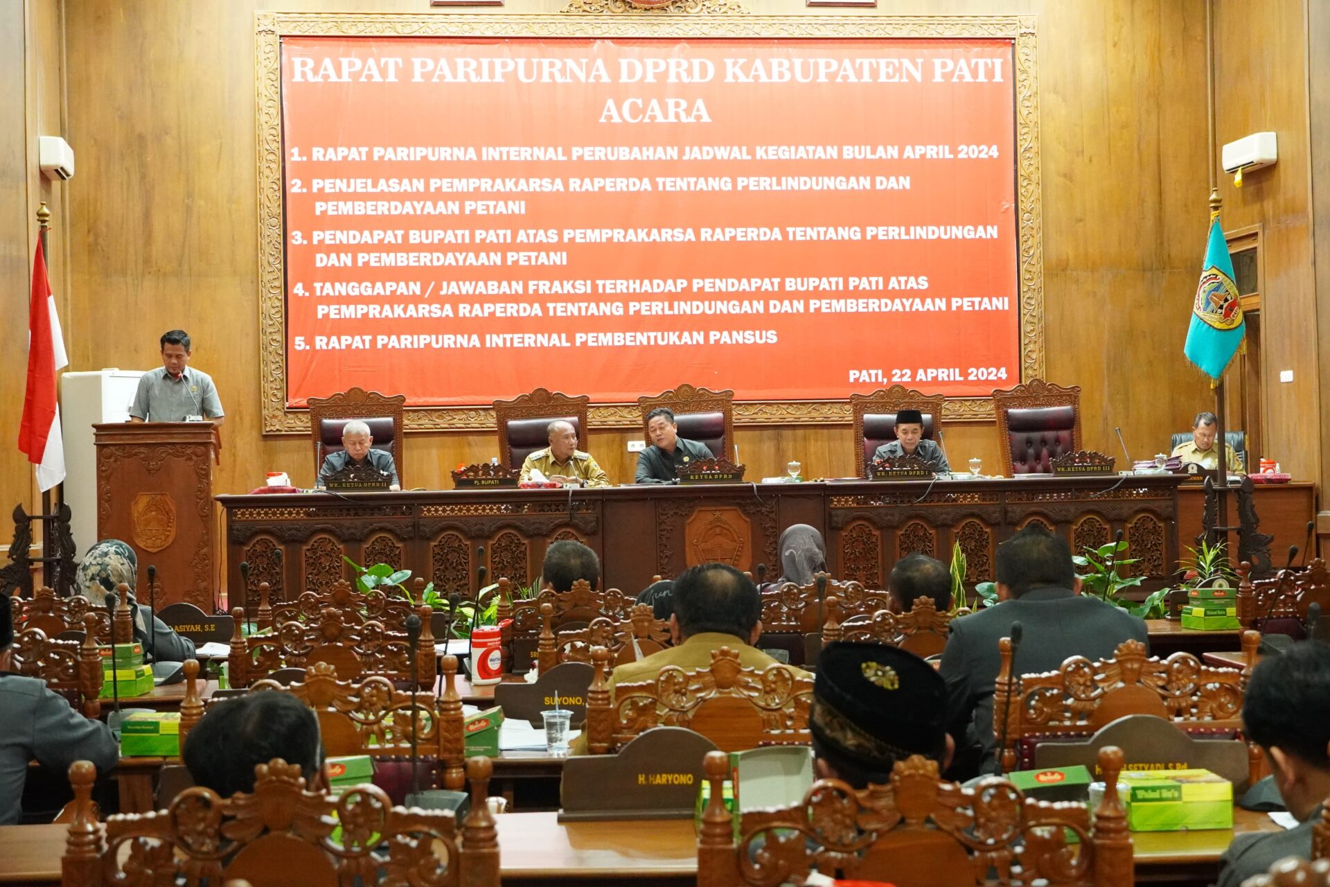 Dewan Perwakilan Rakyat Daerah (DPRD) Kabupaten Pati menggelar rapat paripurna pembahasan kelanjutan dari Raperda (Rancangan Peraturan Daerah (Jurnalindo.com)
