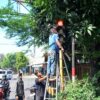 Dishub Pati Responsif Aduan Dari Masyarakat Terkait Ranting Nutupi Lampu Lalu Lintas