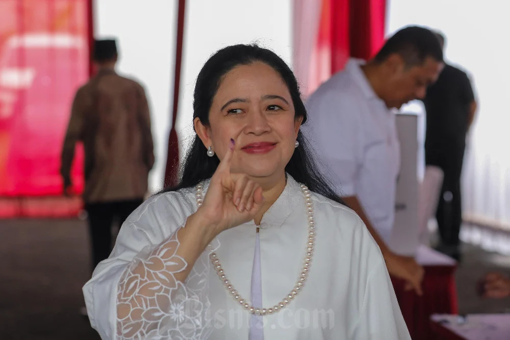 Ketua Dewan Pimpinan Pusat (DPP) Partai Demokrasi Indonesia Perjuangan (PDI-P), Puan Maharani, memberikan tanggapan terkait spekulasi apakah (Sumber foto : Kabar24)