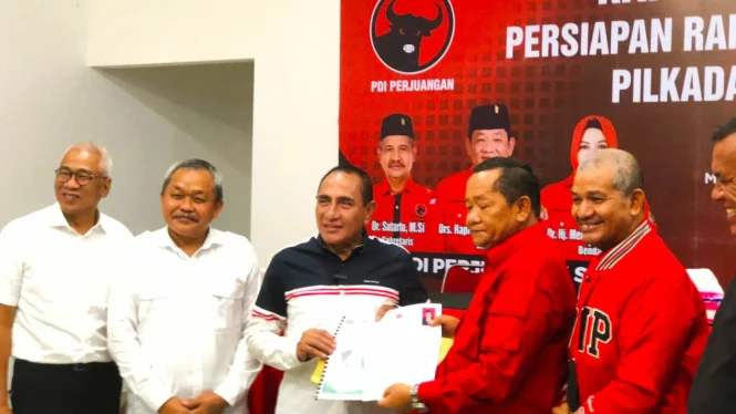 Calon petahana Gubernur Sumatera Utara (Sumut), Edy Rahmayadi, menyoroti persepsi seputar pemilihan gubernur (Pilgub) yang dianggap seperti (Sumber foto : Viva)