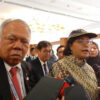 Momen Menteri Keuangan Sri Mulyani Mengenakan Topi Legendaris Menteri PUPR Basuki Hadimuljono Jadi Sorotan