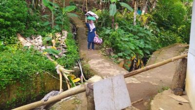 Pergerakan Tanah di Desa Sukamaju, Ciamis, Retakkan Sejumlah Rumah Warga