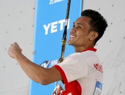 Atlet Panjat Tebing Indonesia Veddriq Leonardo Berpeluang Tampil di Olimpiade 2024