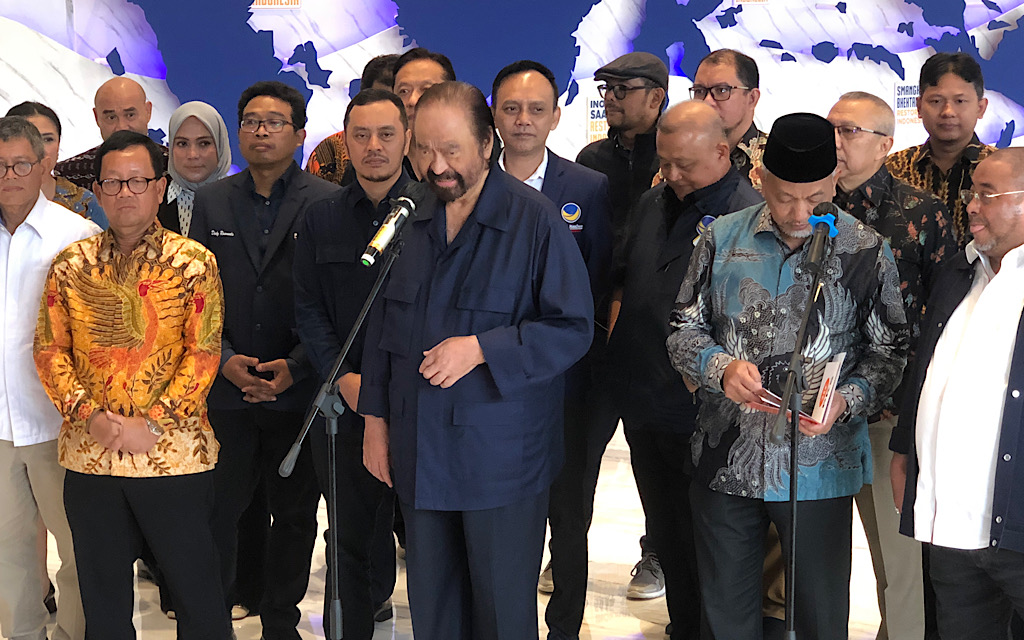 Ketua Umum Partai Nasdem, Surya Paloh, baru-baru ini mengungkapkan pandangannya terkait posisi partainya dalam pemerintahan atau sebagai oposisi (Sumber foto : Medcom.id)