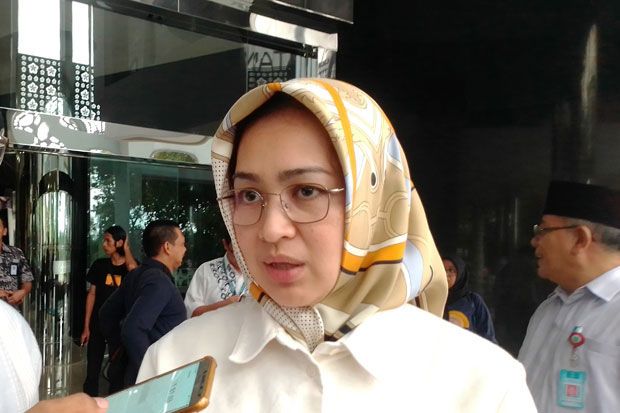 Airin Rachmi Diany, Ketua Bidang Perempuan DPP Partai Golkar dan caleg DPR terpilih dari dapil III Banten, menyatakan kesiapannya untuk (Sumber foto : Sindo.news)