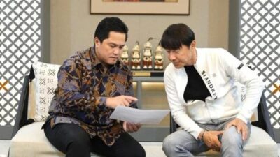 Erick Thohir dan Shin Tae-yong Sepakati Kerja Sama hingga 2027