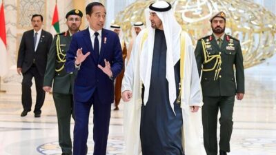 Presiden Jokowi Bertemu Presiden UEA Mohammed Bin Zayed di Abu Dhabi, Bahas Proyek Kerja Sama