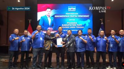 Wahyu Indriyanto dan Suharyono Dapatkan Rekom dari DPP Partai Demokrat Maju Pilkada Pati