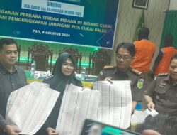 Kasus Peredaran Pita Cukai Palsu, Barang Bukti dan Tersangka Dilimpahkan ke Kejari Pati