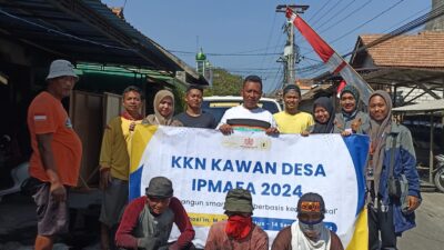 Normalisasi Gorong-gorong bersama KKN IPMAFA Kelompok Kawan Desa
