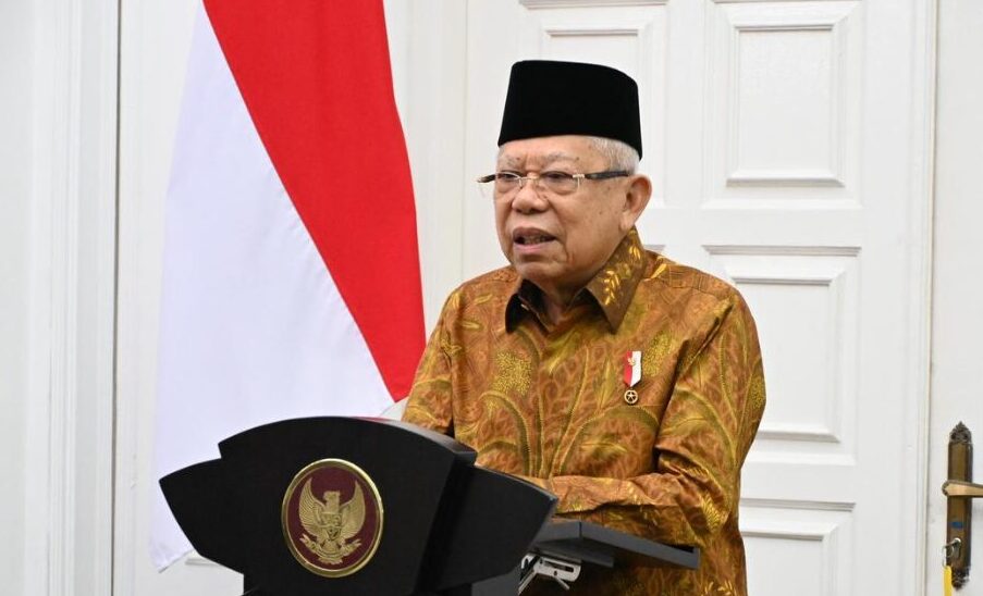 Wapres Ma'ruf Amin Pamit Undur Diri (Sumber Foto. Liptan6)