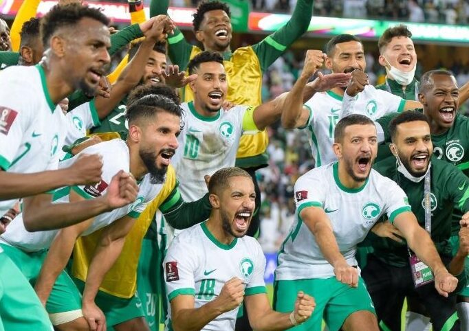 Timnas Arab Saudi Gelorakan Semangat 5 September (Sumber Foto. Pikiran Rakyat.Com)