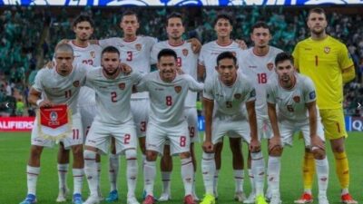 Indonesia di taham Imbang Australia di GBK (Sumber Foto. Tribunnews.Com)