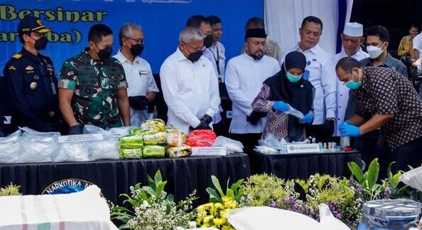 BNN Musnahkan 3,3 Ton Narkoba (Sumber Foto. detik.com)
