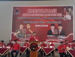 Tim Pengusung Dari Partai PDIP Wahyu-Haryono Lakukan Konsolidasi