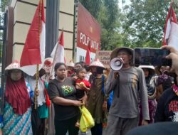 Geruduk Polresta Pati, Puluhan Petani Pundenrejo Tuntut Segera Tangkap Premanisme Suruan PT. LPI